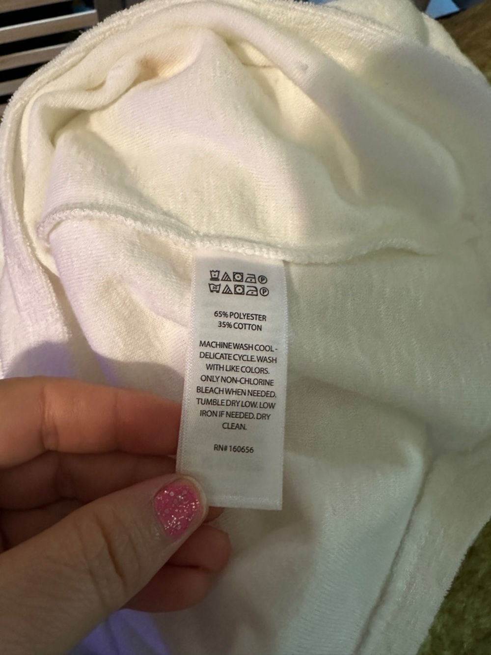 Cynthia Rowley Cream V-Neck Polo TerryClothTop size xL - Picture 10 of 13
